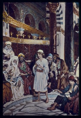 Jesus at the Temple. Courtesy Library of Congress 2