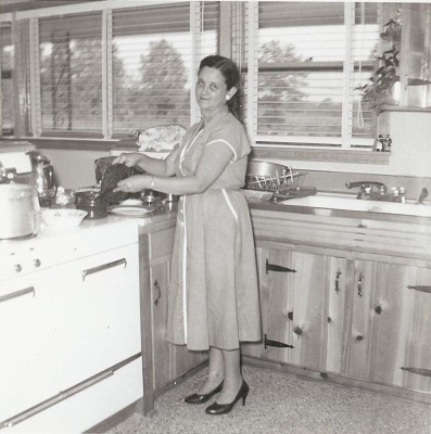 Mama Sue in Her Kitchen two