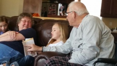 Grandpa Helps with School