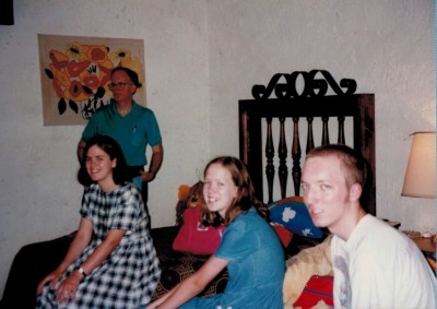 Mexico -- Ray, Bethany, Mary Evelyn, and John at Hotel