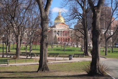 Massachusetts State House from Boston Common