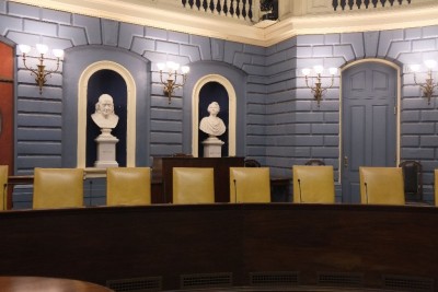 Chairs in the Massachusetts State Senate Chamber