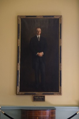 Portrait of Calvin Coolidge in the Senate Reception Room