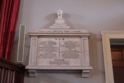 Plaque Honoring John and Abigail Adams, Placed Here by Their Son John Quincy