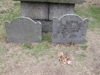 Original Graves of Joseph and Abigail Adams, Great-Grandparents of President John Adams