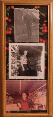 Top: Daddy in Front of His Daddy's Country Store; Center: Daddy Leland in His New Store in Town; Daddy in His Daddy's Store