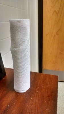 . . . with A Roll of Paper Towels on a Nearby Table