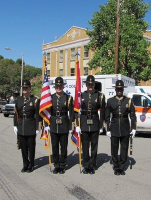 Tennessee State Patrol Honor Guard at Septemeber 11 First Responder Ceremony, 2012
