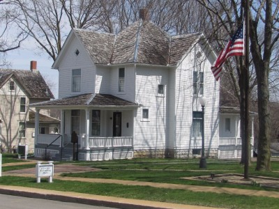 This is the house in Dixon, Illinois, where President Ronald Reagan sat when he was a boy.