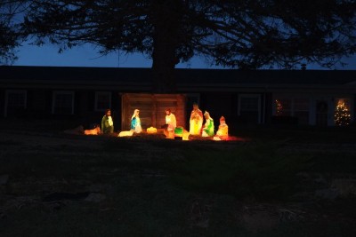 We saw this nativity on the country road leading out of Granville.