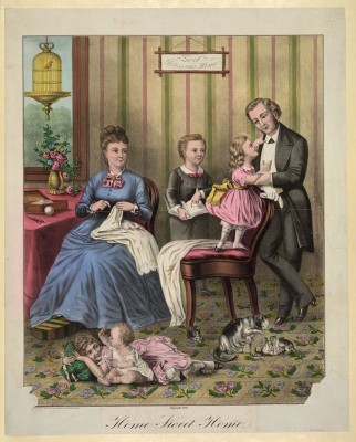 Home Sweet Home Lithograph, Created c. 1880; Courtesy Library of Congress