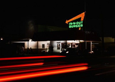 The In-Out Burger in Pasadena, California. The Jon B. Lovelace Collection of California Photographs in Carol M. Highsmith's America Project, Library of Congress, Prints and Photographs Division.