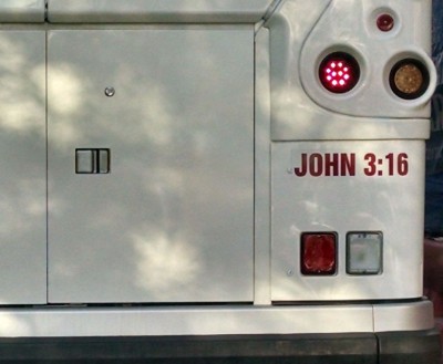A Bus with John 3 16