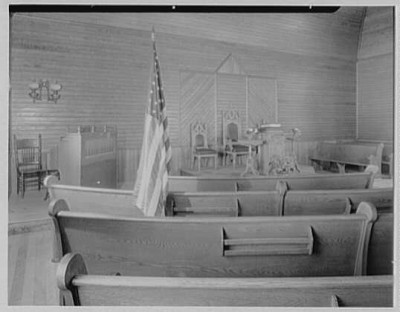 President Calvin Coolidge's church pew.