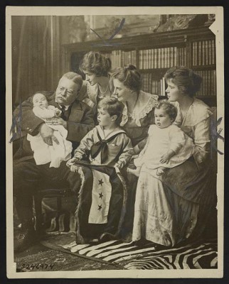 Theodore Roosevelt and his blessings, courtesy Library of Congress