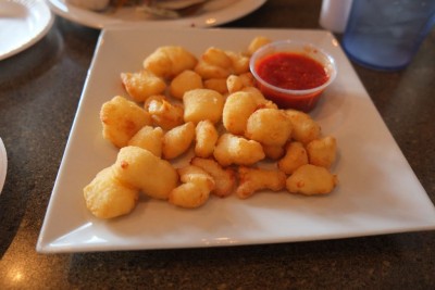 It was Wisconsin! We had to try fried cheese curds!
