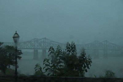 Mississippi River in Rain