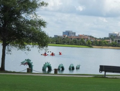Kayakers and a Texas Nessie
