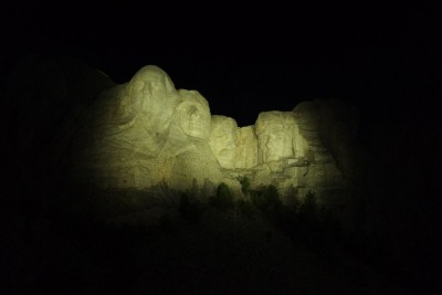 Nighttime at Mount Rushmore