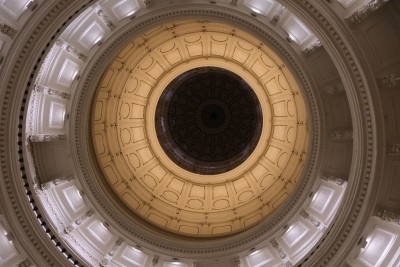 Interior of dome of the Texas state capitol.