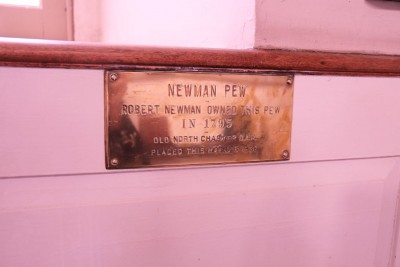 Pew of Robert Newman