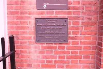 Plaque in Honor of Rose Fitzgerald Kennedy