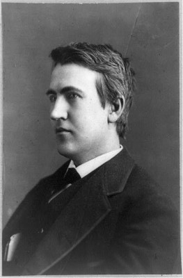 Young Thomas Edison, c. 1880. Courtesy Library of Congress.