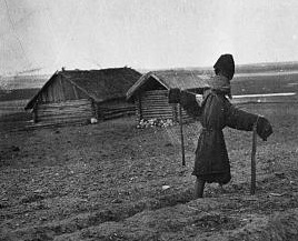 Scarecrow in Latvia, 1920