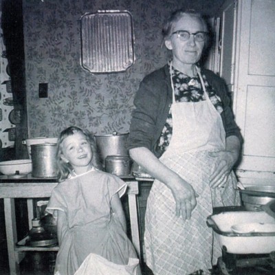 Granny and Me in Her Kitchen