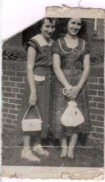 Mother (left) and Aunt Nan, c. 1951