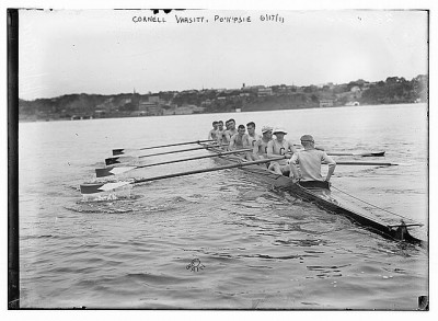 1911 Cornell University Rowing Crew at Poughkeepsie, New York, 1911. Courtesy Library of Congress
