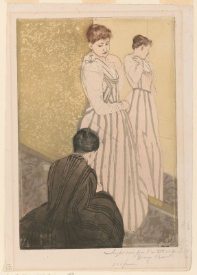 The Fitting by Mary Cassatt. Courtesy Library of Congress.