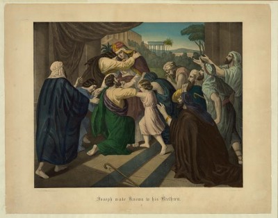 Joseph made known to his brethren, painted by F. Hartwich, 19th century. Courtesy Library of Congress.