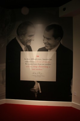 Nixon and Johnson with Quote