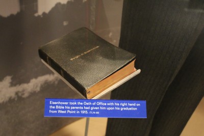 David and Ida Eisenhower gave this Bible to their son Dwight when he graduated from West Point.